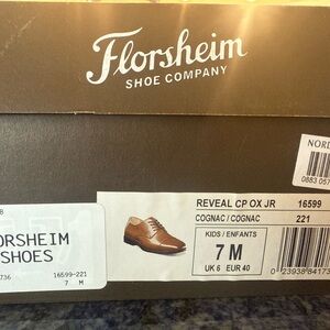 Florsheim Men's/Big Boy’s Cognac Derby Shoes